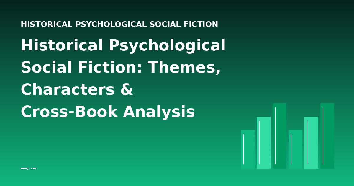 Historical Psychological Social Fiction: Themes, Characters & Cross-Book Analysis