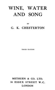 Cover of Wine, Water, and Song — Key Ideas to Explore