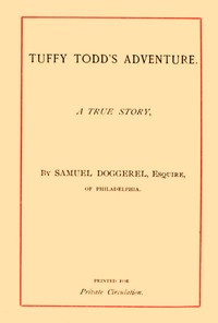 Cover of Tuffy Todd's Adventure: A True Story — Reading Companion