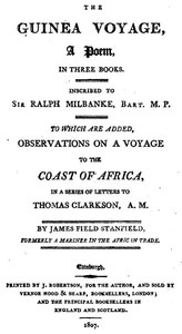 Cover of The Guinea Voyage: A Poem in Three Books To Which Are Added Observations on a Voyage to the Coast of Africa — Key Ideas to Explore
