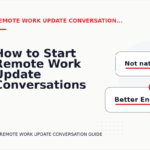 How to Start Remote Work Update Conversations Clearly
