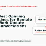 Best Opening Lines for Remote Work Update Conversations