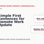 Simple First Sentences for Remote Work Update Conversations