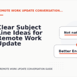 Clear Subject Line Ideas for Remote Work Update Conversations