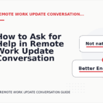 How to Ask for Help in Remote Work Update Conversation English