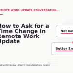 How to Ask for a Time Change in Remote Work Update Conversation English