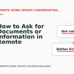 How to Ask for Documents or Information in Remote Work Update Conversation English