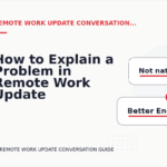 How to Explain a Problem in Remote Work Update Conversation English