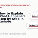How to Explain What Happened Step by Step in Remote Work Update Conversation English