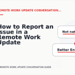 How to Report an Issue in a Remote Work Update Conversation