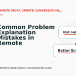 Common Problem Explanation Mistakes in Remote Work Update Conversation English